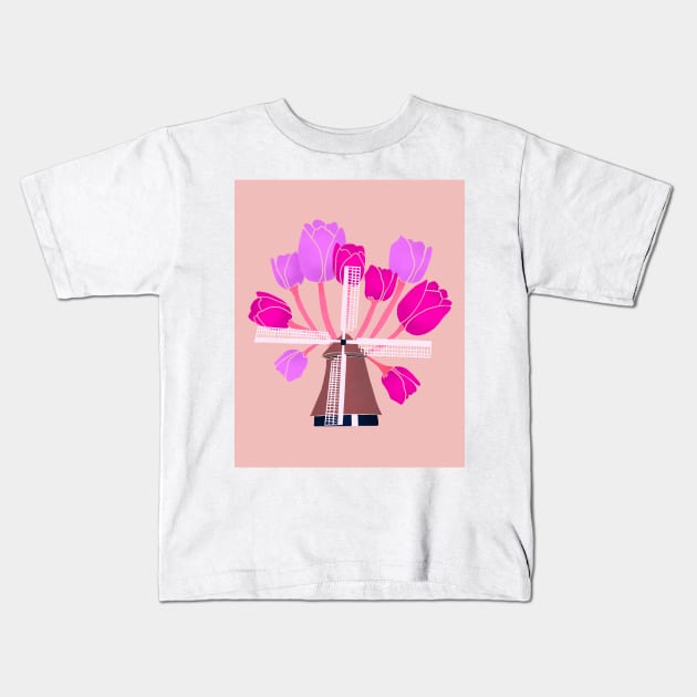 Dutch dreams Kids T-Shirt by RosanneCreates